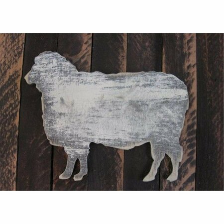 CLEAN CHOICE Vintage Sheep Whimsical Art on Board Wall Decor CL2959937
